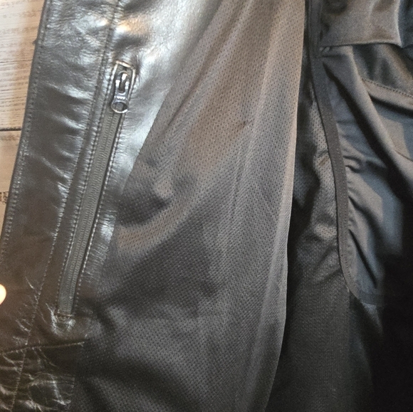 Harley Davidson Black Genuine Buffalohide Leather Jacket Mens Size 2XL Biker - Picture 6 of 10